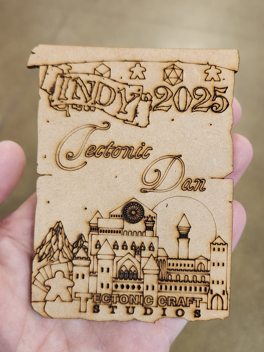Indy 2025 Personalized Name Tag