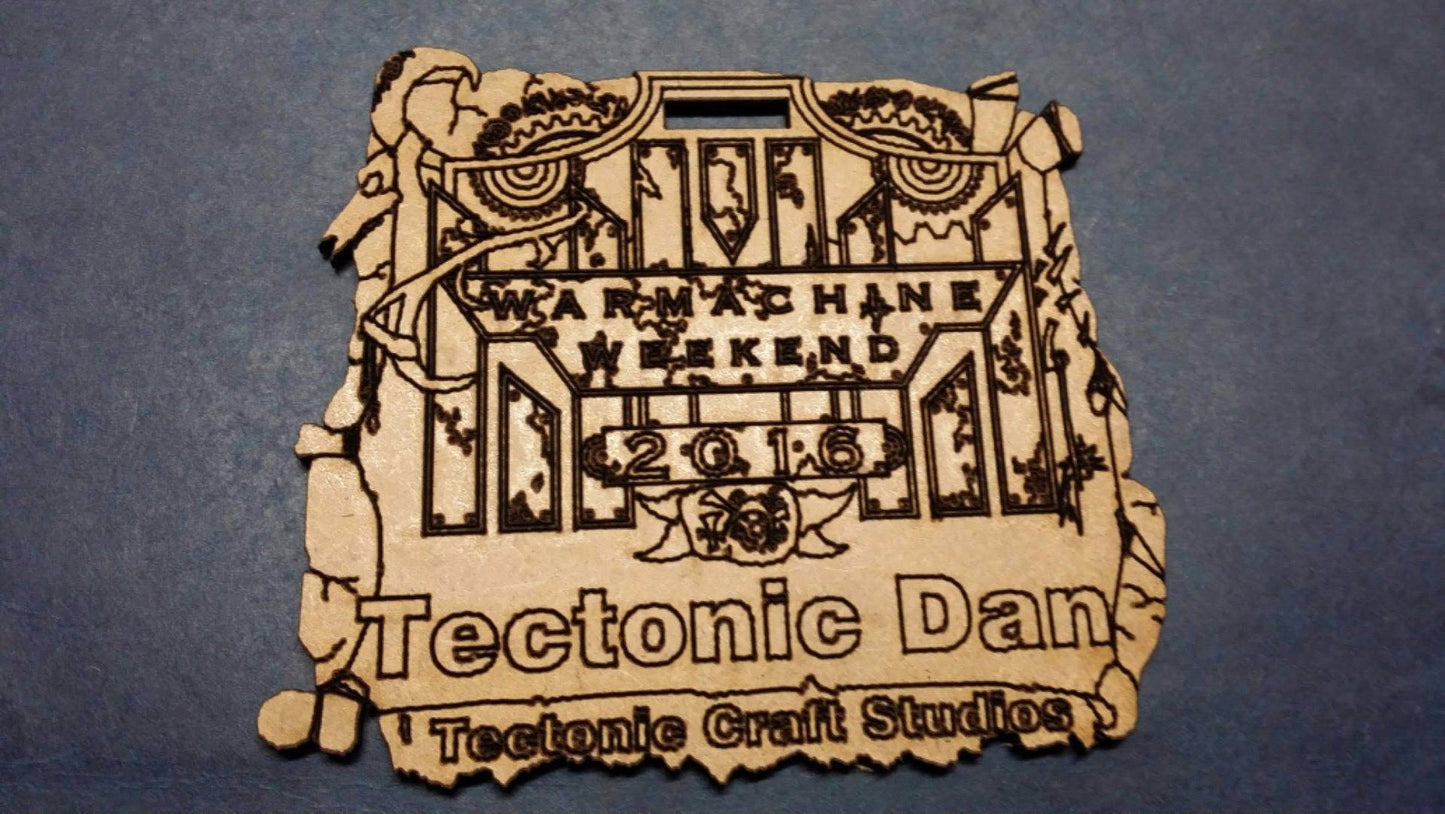 Warmachine Weekend 2016 Custom Name Tag