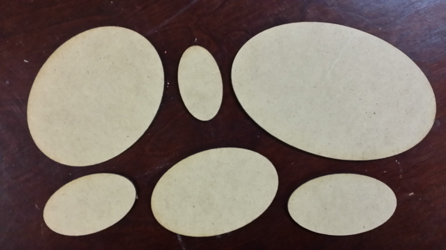 Blank Round & Oval Bases