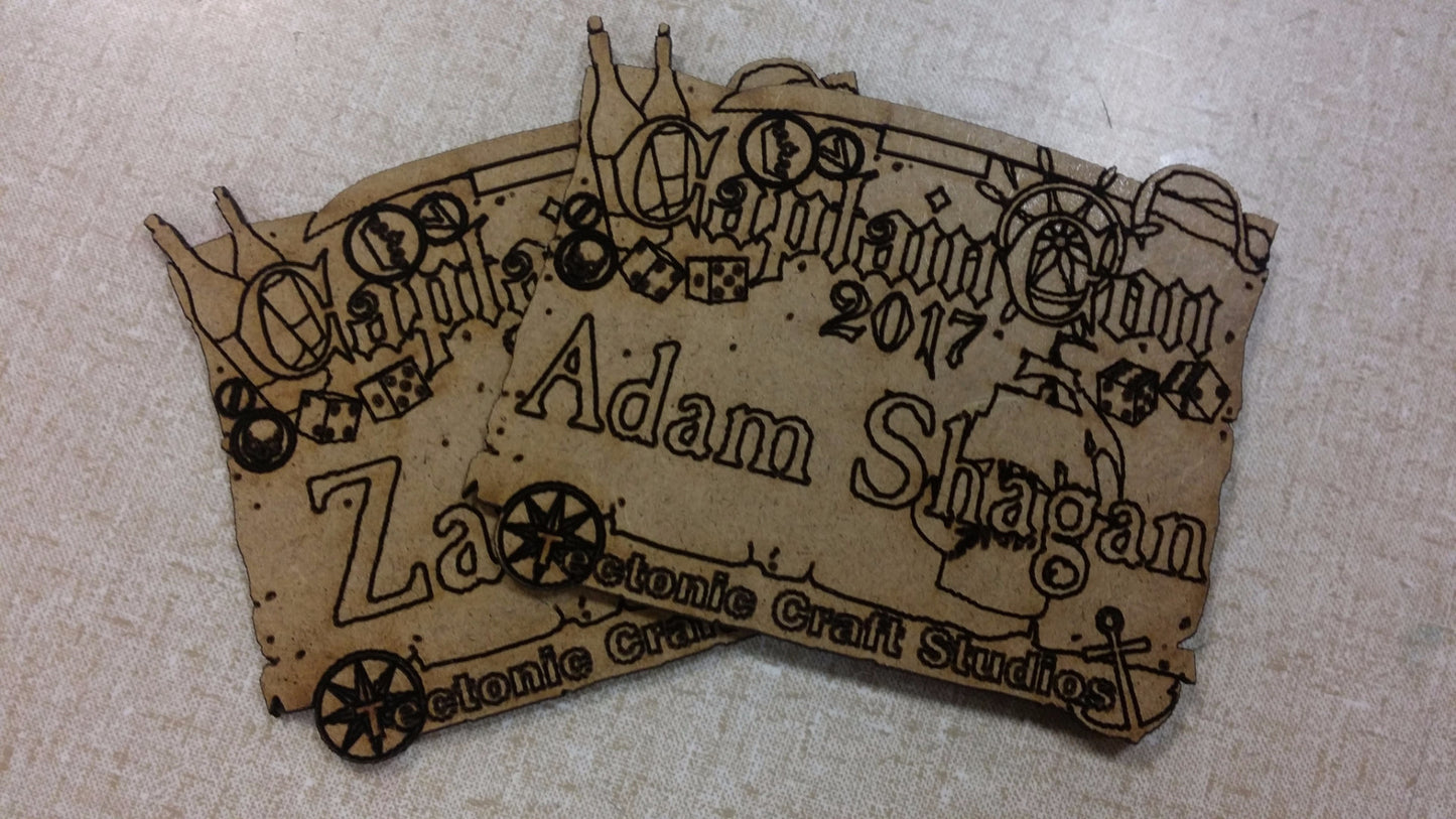 CaptainCon 2017 Custom Name Badge