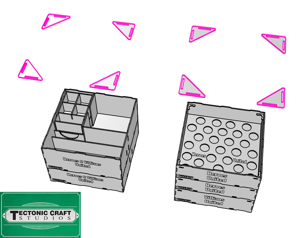 Heroes & Villians United Storage Insert