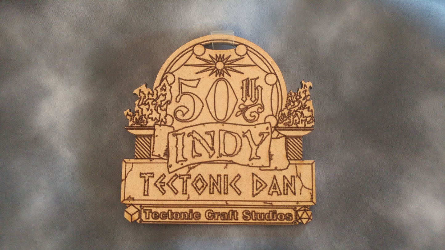 50th Aniversary Indy 2017 Personalized Name Tag