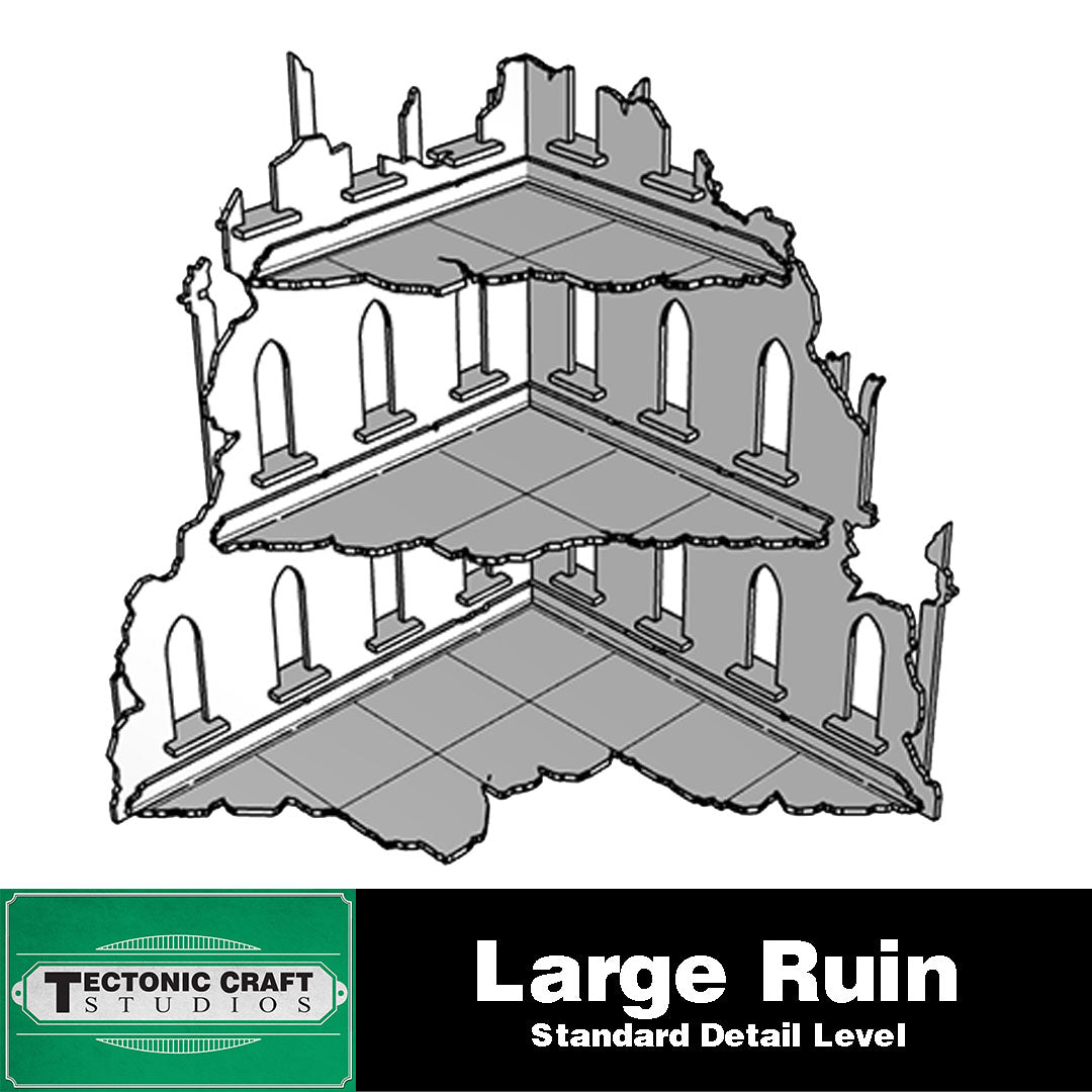 40k 9th Gothic Ruins: Large