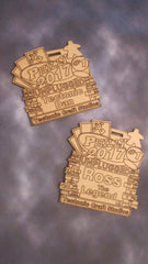 Personalized Name Tags, standard and deluxe