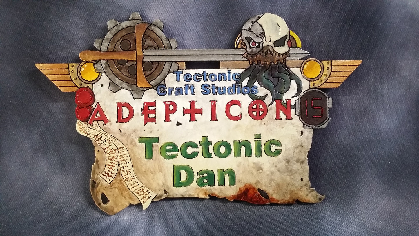 AdeptiCon 2017 Custom Name Tag